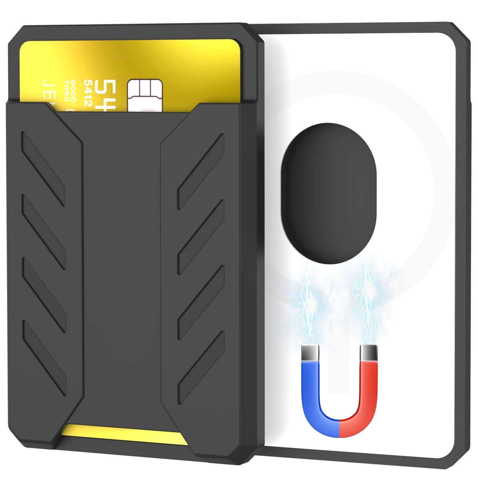 AHASTYLE PT133-A Magnetic Phone Card Holder Mobile Phone Credit Card Sleeve Wallet Pocket AHASTYLE PT133-A Magnetic Phone Card Holder Mobile Phone Credit Card Sleeve Wallet Pocket